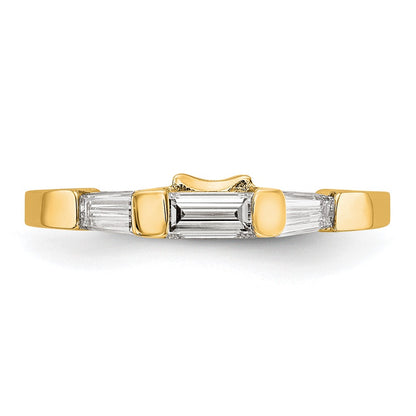 14K Diamond Wedding Band
