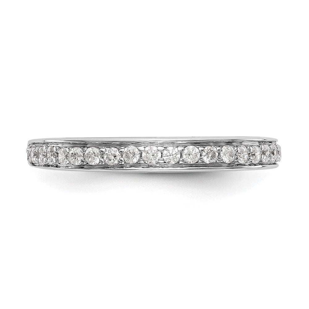14K White Gold 1/3 carat Diamond Complete Wedding Band
