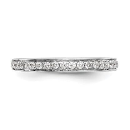 14K White Gold 1/3 carat Diamond Complete Wedding Band