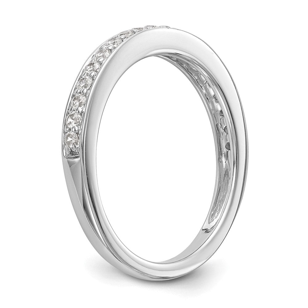 14K White Gold 1/3 carat Diamond Complete Wedding Band