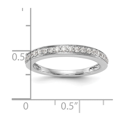 14K White Gold 1/3 carat Diamond Complete Wedding Band