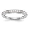 14K White Gold 1/3 carat Diamond Complete Wedding Band
