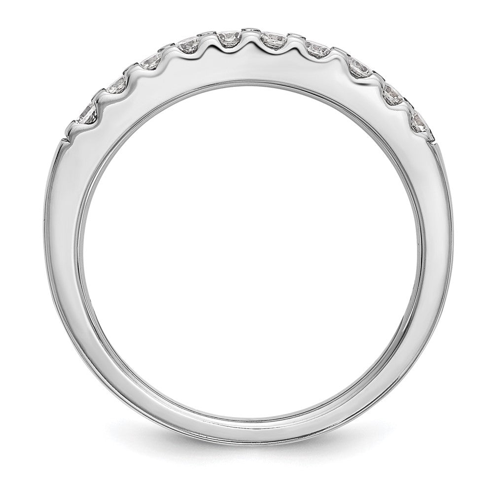 14k White Gold 1/3 carat Lab Grown Diamond VS/SI+ G+ Complete Wedding Band