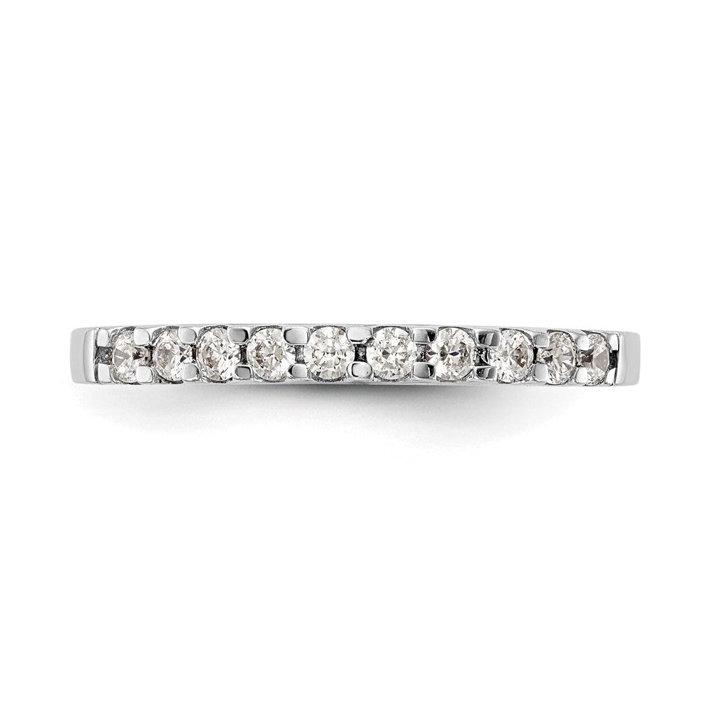 14k White Gold 1/3 carat Lab Grown Diamond VS/SI+ G+ Complete Wedding Band