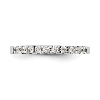 14k White Gold 1/3 carat Lab Grown Diamond VS/SI+ G+ Complete Wedding Band
