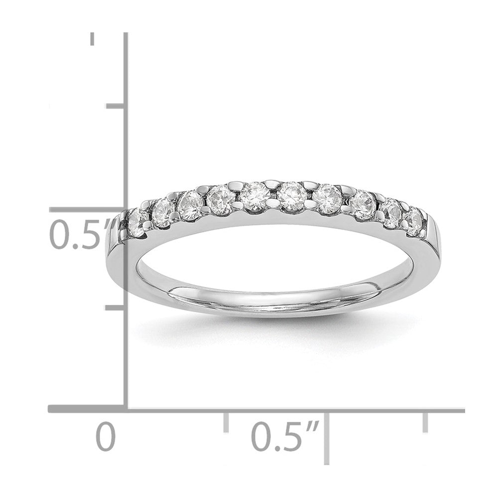 14k White Gold 1/3 carat Lab Grown Diamond VS/SI+ G+ Complete Wedding Band