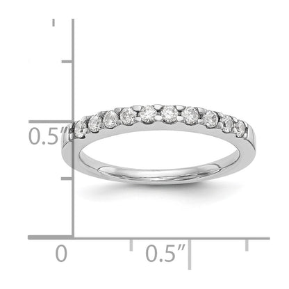 14k White Gold 1/3 carat Lab Grown Diamond VS/SI+ G+ Complete Wedding Band