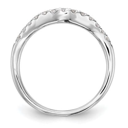 14k White Gold 1/3 carat Lab Grown Diamond VS/SI+ G+ Complete Wedding Band