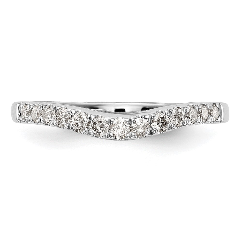14k White Gold 1/3 carat Lab Grown Diamond VS/SI+ G+ Complete Wedding Band