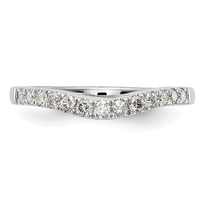 14k White Gold 1/3 carat Lab Grown Diamond VS/SI+ G+ Complete Wedding Band
