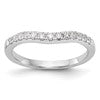 14k White Gold 1/3 carat Lab Grown Diamond VS/SI+ G+ Complete Wedding Band