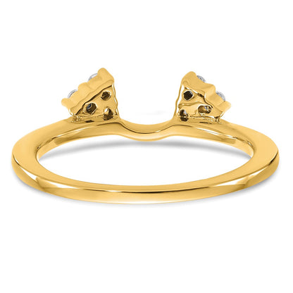 14k 1/6 carat Lab Grown Diamond VS/SI+ G+ Complete Ring Wrap