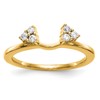 14K White Gold 1/6 carat Diamond Complete Wrap Ring