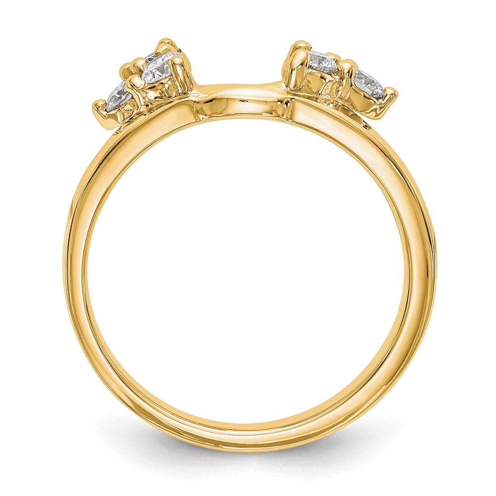 True Origin 14K Yellow Gold 3/8 carat Lab Grown Diamond VS+ F+ Complete Ring Wrap
