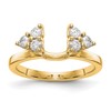 True Origin 14K Yellow Gold 3/8 carat Lab Grown Diamond VS+ F+ Complete Ring Wrap