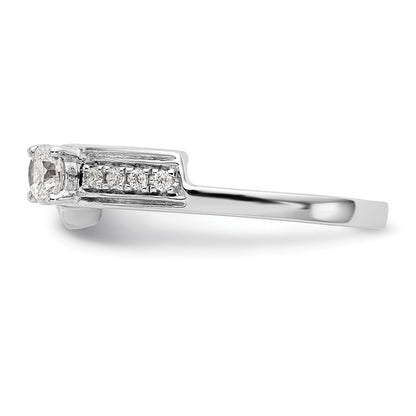 14K White Gold 1/2 carat Diamond Complete Wrap Ring