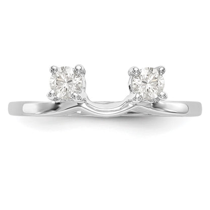 14K White Gold 1/4 carat Diamond Complete Wrap Ring