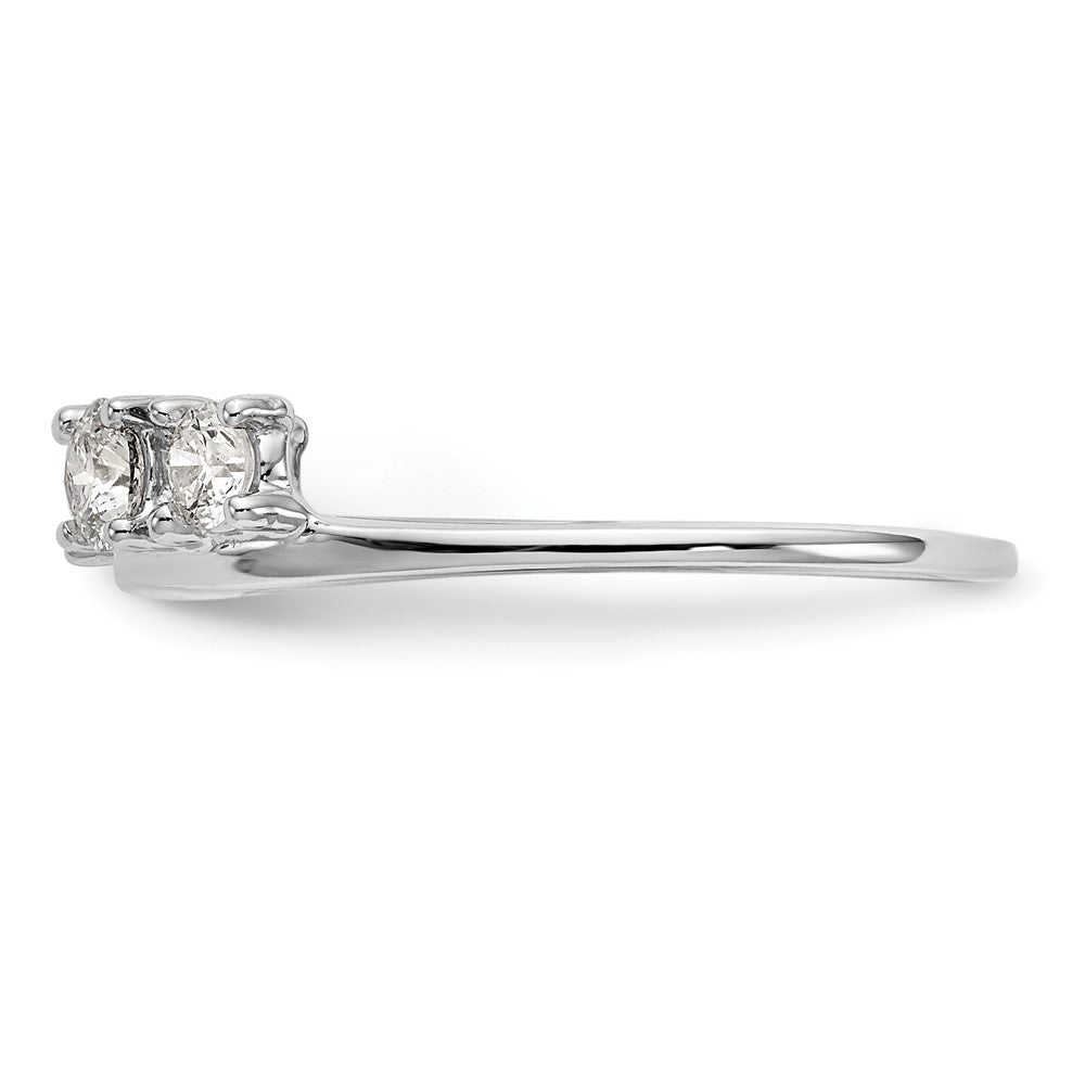14K White Gold 1/2 carat Diamond Complete Wrap Ring