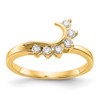 14k 1/6 carat Lab Grown Diamond VS/SI+ G+ Complete Ring Wrap