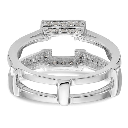 14K White Gold 3/8 carat Diamond Complete Ring Guard