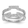 14K White Gold 3/8 carat Diamond Complete Ring Guard