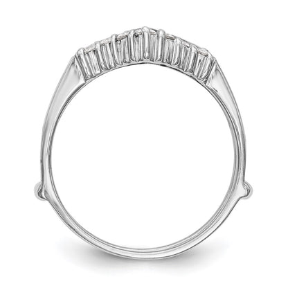 14k White Gold 1/3 carat Lab Grown Diamond VS/SI+ G+ Complete Ring Guard