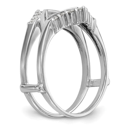 14K White Gold 1/3 carat Diamond Complete Ring Guard