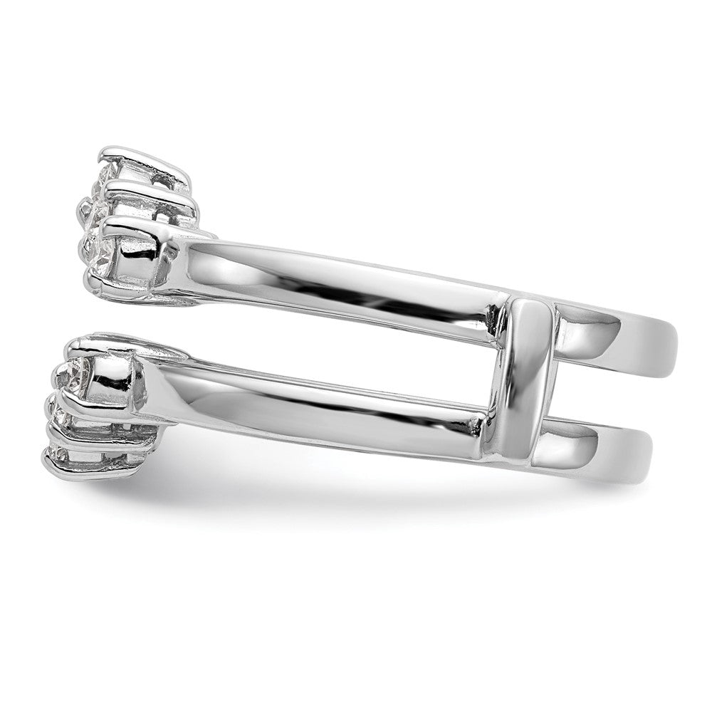 14K White Gold 1/3 carat Diamond Complete Ring Guard