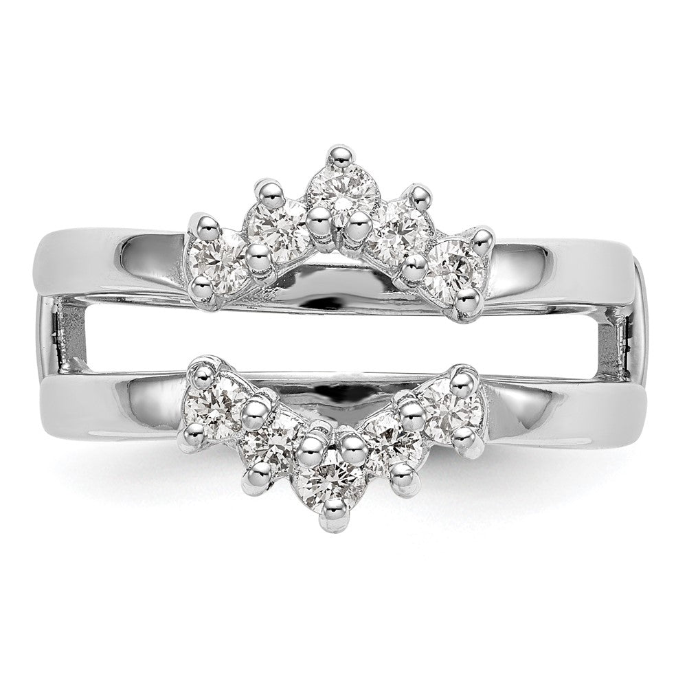 14K White Gold 1/3 carat Diamond Complete Ring Guard