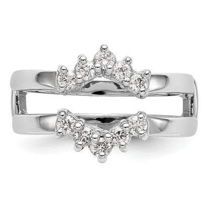 14K White Gold 1/3 carat Diamond Complete Ring Guard