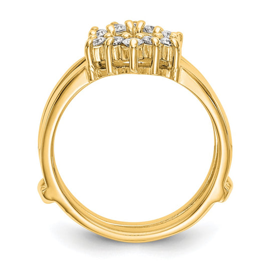 14k 1/3 carat Lab Grown Diamond VS/SI+ G+ Complete Ring Guard