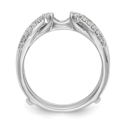 14K White Gold 1/4 carat Diamond Complete Ring Guard