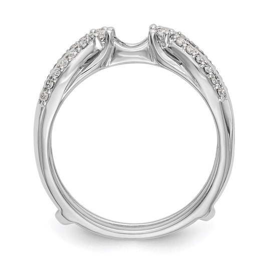 14K White Gold 1/4 carat Diamond Complete Ring Guard