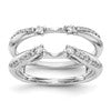14K White Gold 1/4 carat Diamond Complete Ring Guard