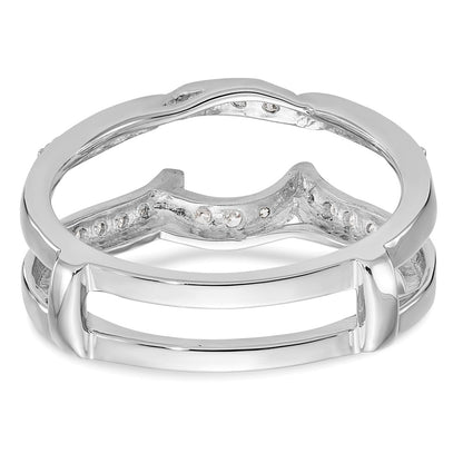14K White Gold 1/3 carat Diamond Complete Ring Guard