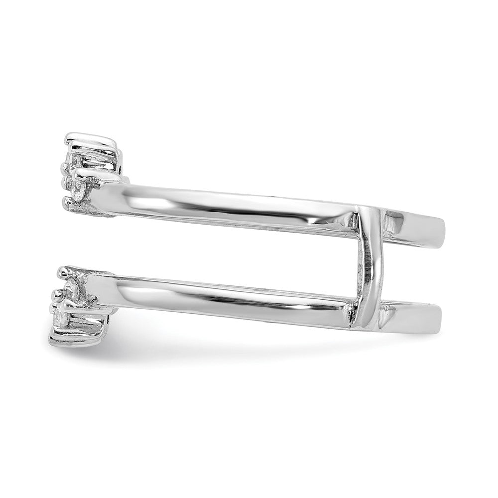 14K White Gold 1/5 carat Diamond Complete Ring Guard
