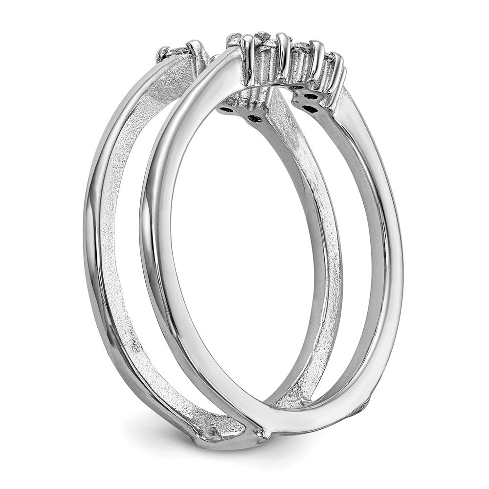 14K White Gold 1/5 carat Diamond Complete Ring Guard