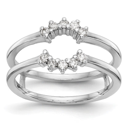 14K White Gold 1/5 carat Diamond Complete Ring Guard