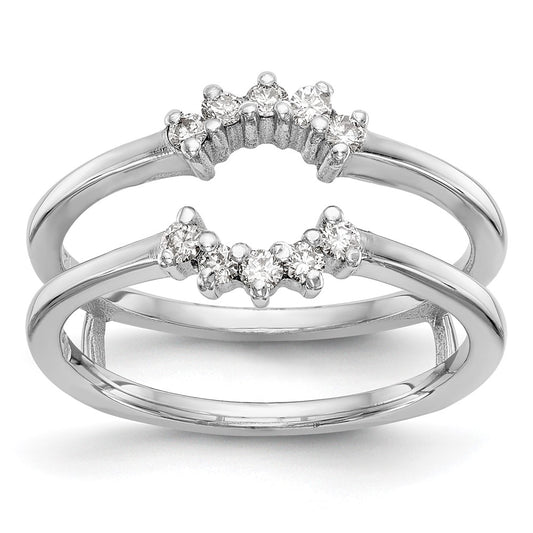 14K White Gold 1/5 carat Diamond Complete Ring Guard