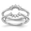 14k White Gold 1/5 carat Lab Grown Diamond VS/SI+ G+ Complete Ring Guard