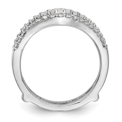 True Origin 14K White Gold 5/8 carat Lab Grown Diamond VS+ F+ Complete Ring Guard
