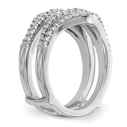 14K White Gold 5/8 carat Diamond Complete Ring Guard