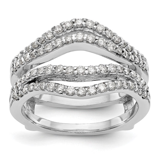 14K White Gold 5/8 carat Diamond Complete Ring Guard
