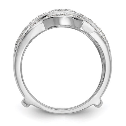 14K White Gold 1/2 carat Diamond Complete Ring Guard