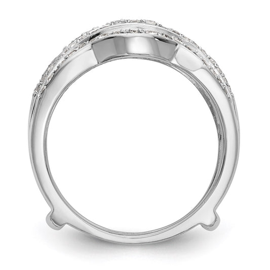 14K White Gold 1/2 carat Diamond Complete Ring Guard