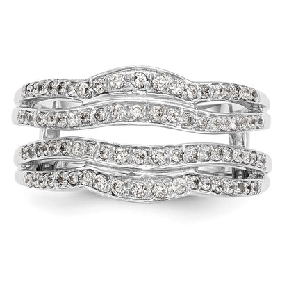 14K White Gold 1/2 carat Diamond Complete Ring Guard