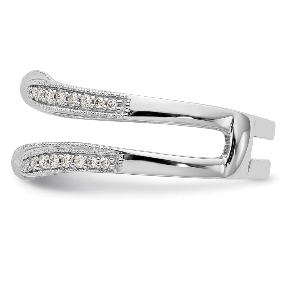 14K White Gold 1/4 carat Diamond Complete Ring Guard