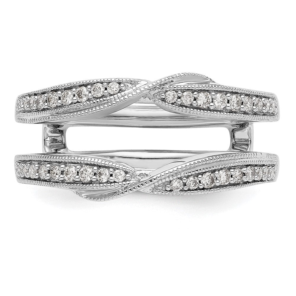 14K White Gold 1/4 carat Diamond Complete Ring Guard