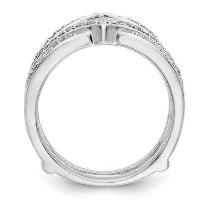 14K White Gold 1/2 carat Diamond Complete Ring Guard