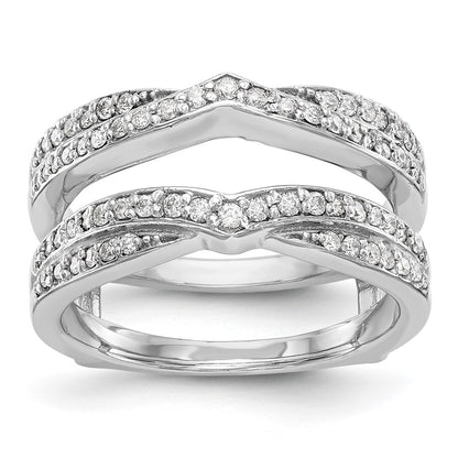 14K White Gold 1/2 carat Diamond Complete Ring Guard